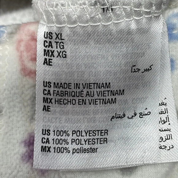 Charter Club Intimates Long Sleeve Button Down Pajama Set White Floral XL - Picture 11 of 16